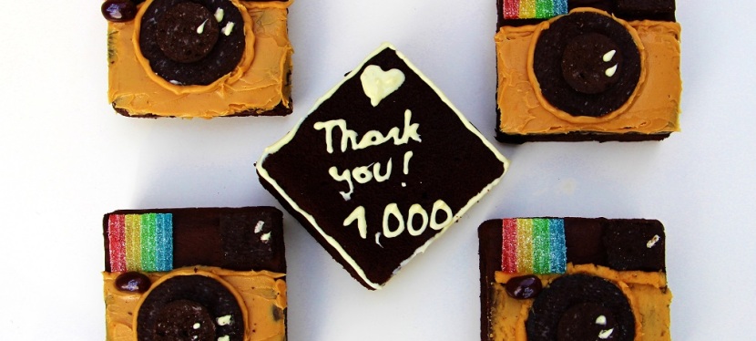 Instagram Brownies: 1.000 Follower!